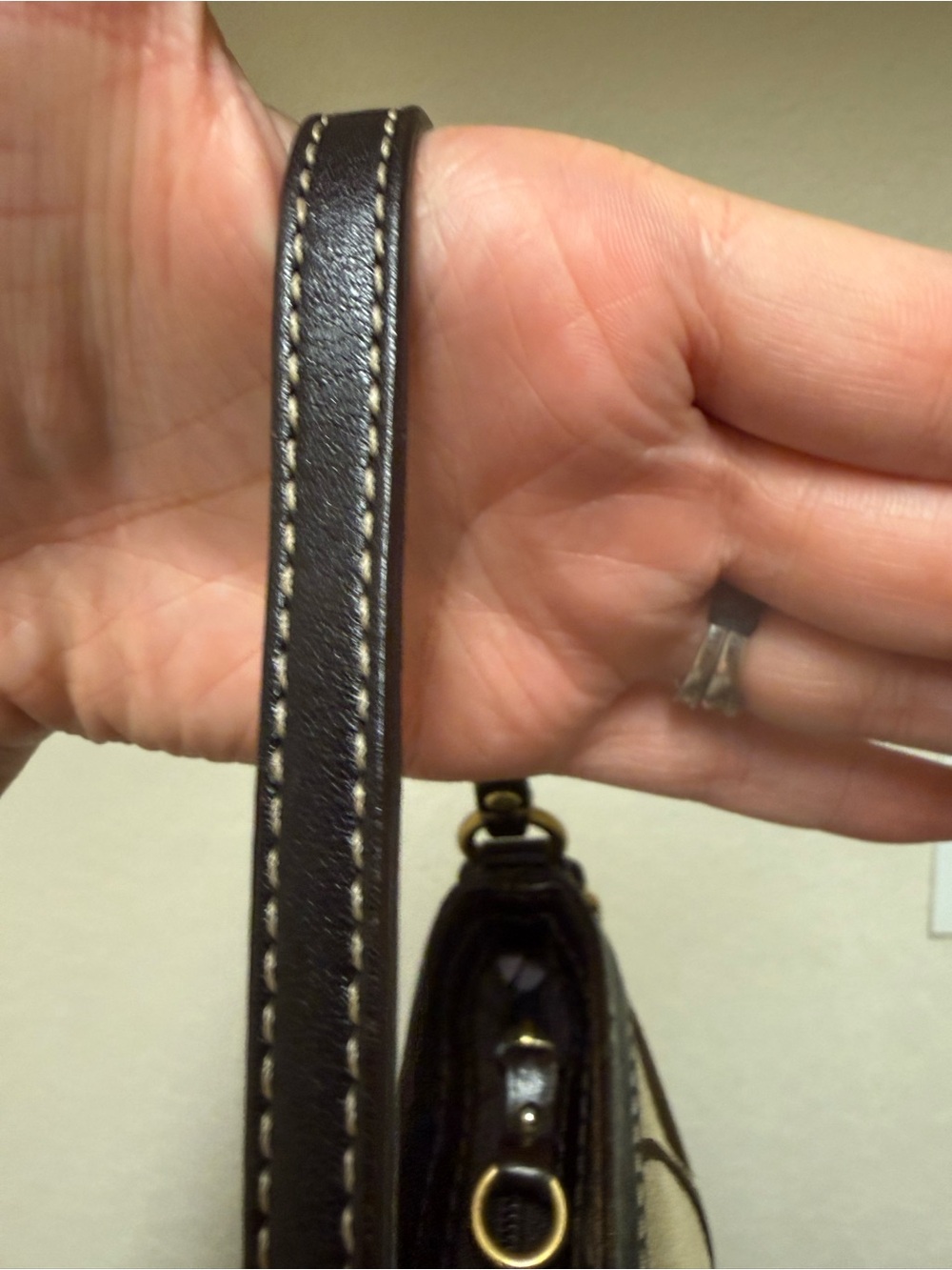 Coach Brown Signature Canvas Mini Zoe Bag - Picture 3 of 11